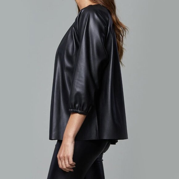 Dolce Cabo Faux Leather Top - Picture 3 of 11